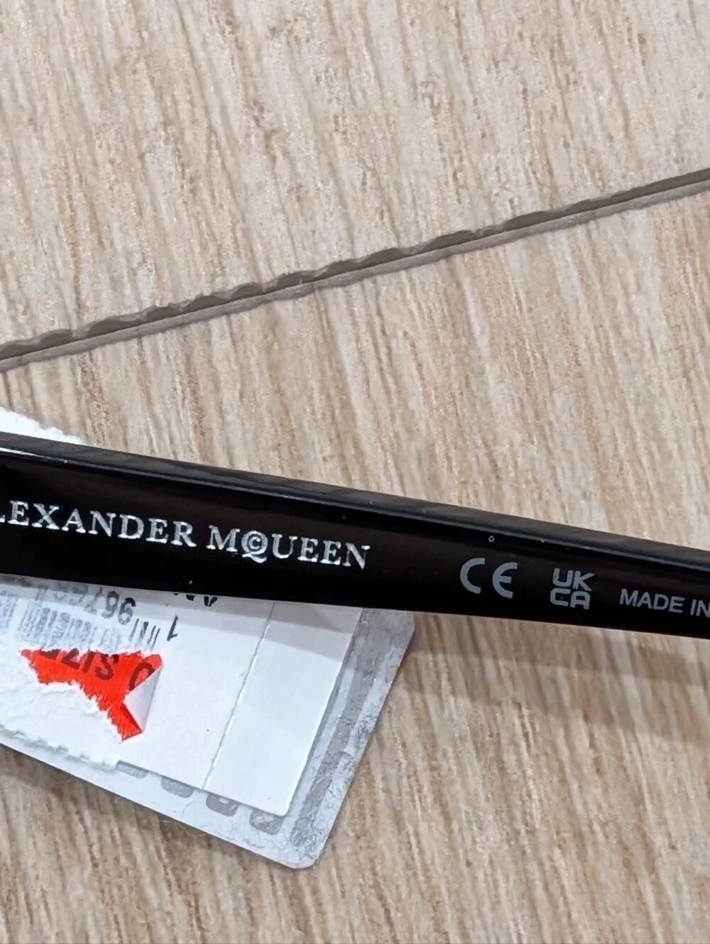 $345 Mens Alexander McQueen Square 54mm Sunglasses Black/Gray